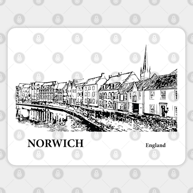Norwich England Sticker by Lakeric